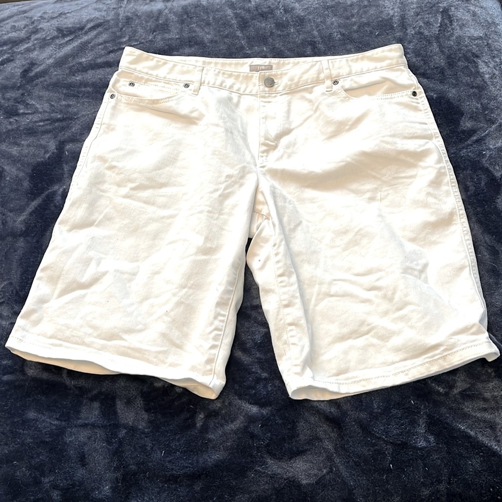 White J. Jill denim shorts